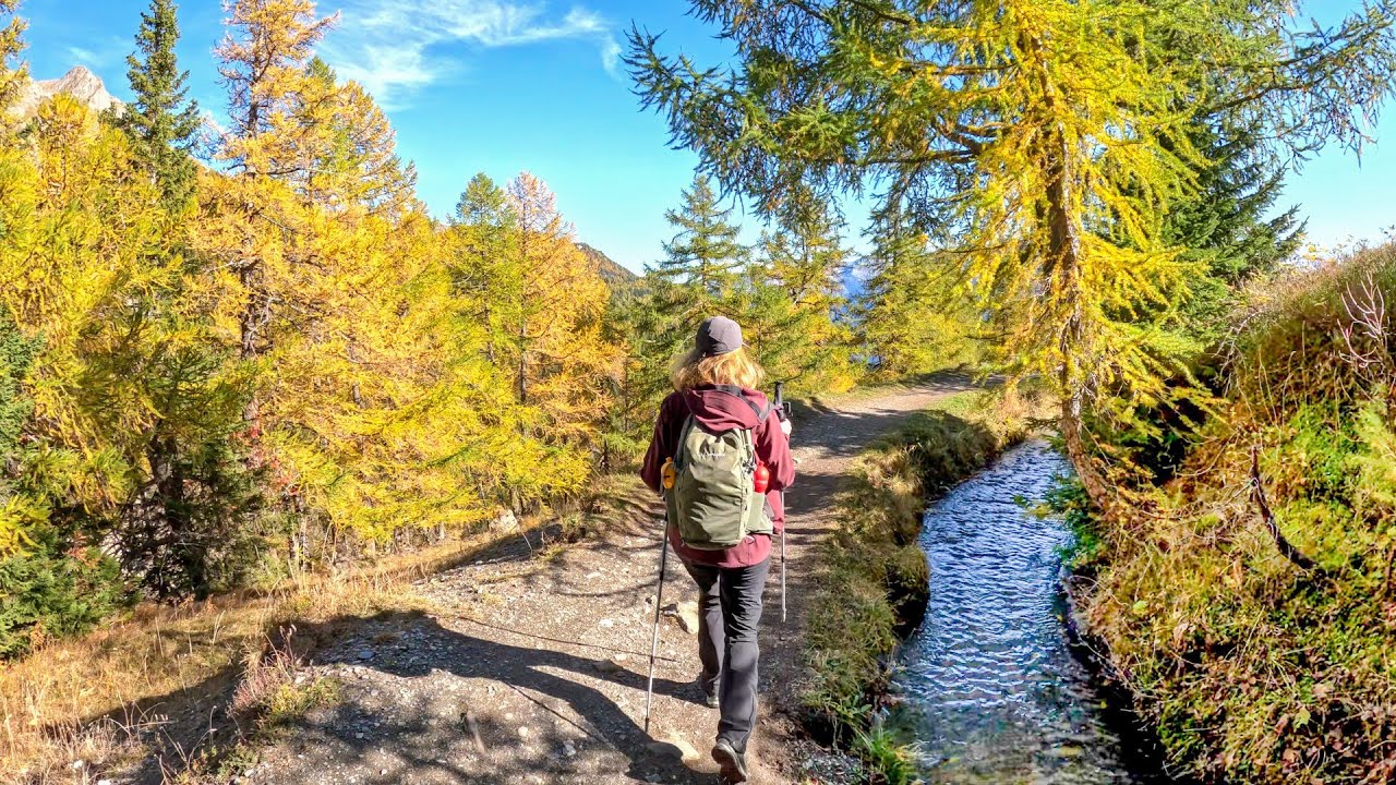 Hiking in Switzerland | Bisse de Tsittoret via Cry d'Er | Crans-Montana Canton Valais | 2022 (4K)