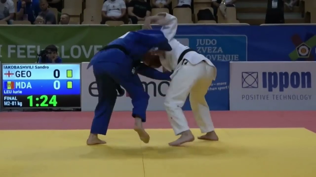 🌏Finale -81 kg M2 - IAKOBASHVILI (GEO) v LEU (MDA) Podcetrtek, Slo Europ Judo CHAMPION VETERAN 2023
