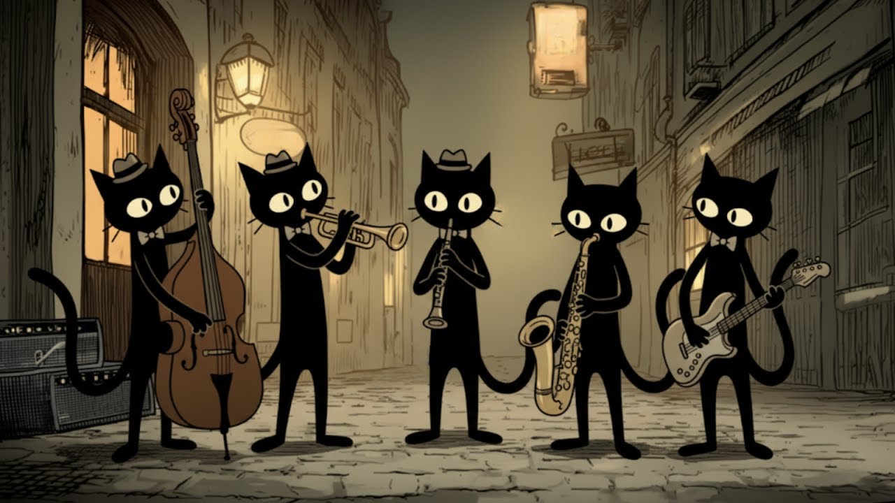 Black Cats Deep Bass Jazz: Feel Good Creative Flow for Work & Relaxation