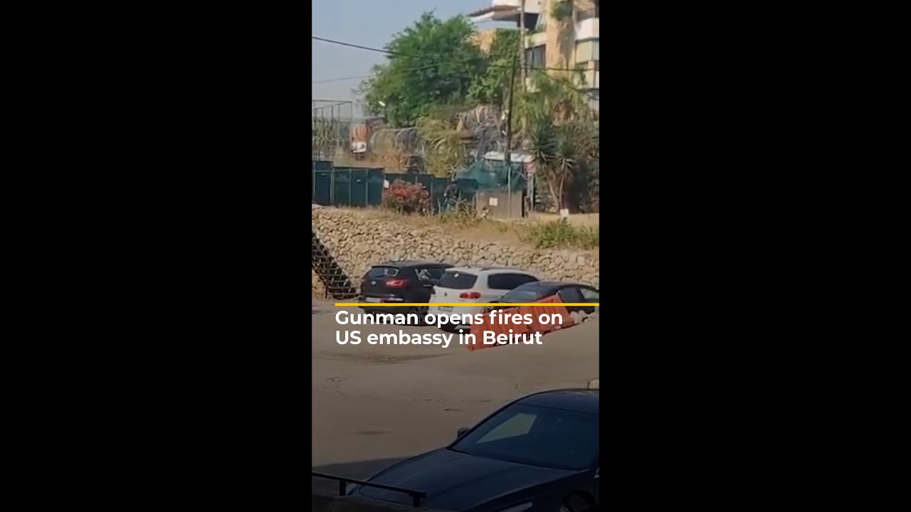 Gunman opens fire on US embassy in Beirut | AJ #shorts