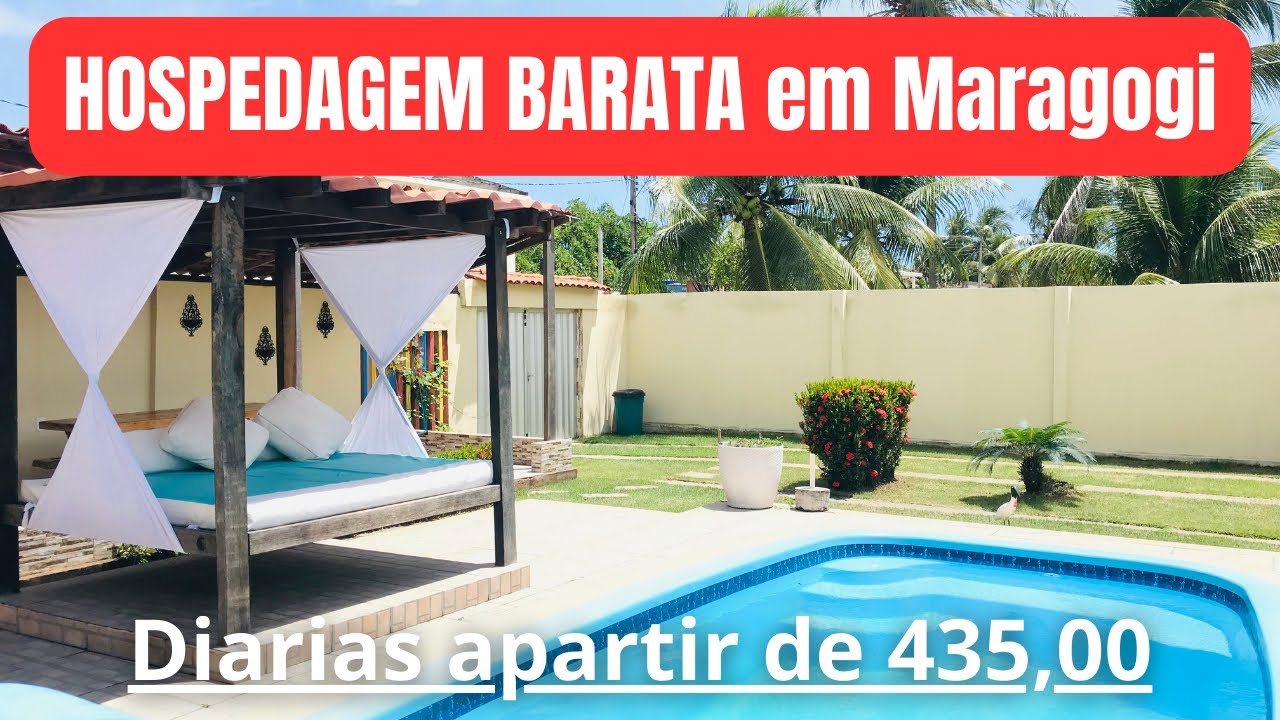 hospedagem BARATA na praia de Peroba em Maragogi-Apartir de 435,00