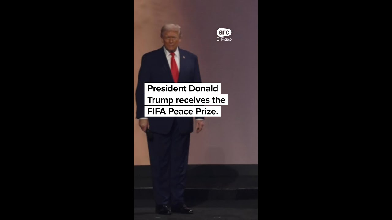 President Donald Trump receives the FIFA Peace Prize