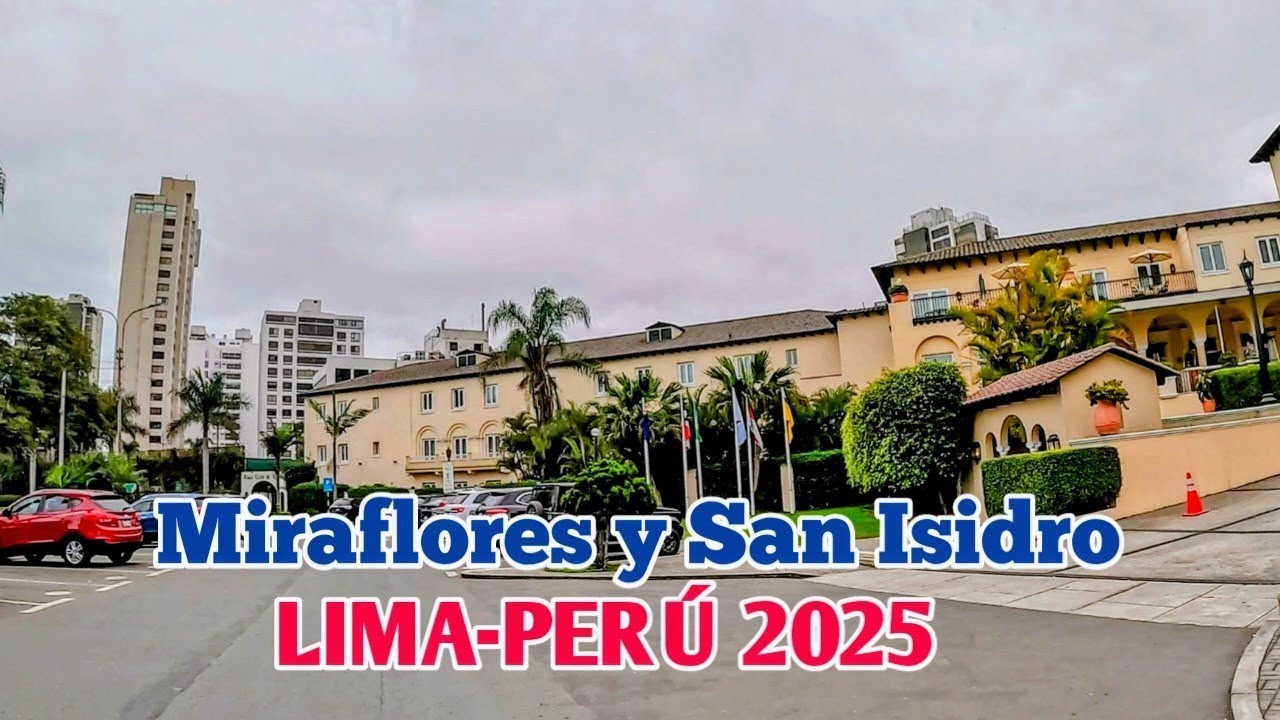 LIMA PERÚ 4K | UN RECORRIDO POR LAS AVENIDAS DE MIRAFLORES Y SAN ISIDRO | DÍA 03/08/2025