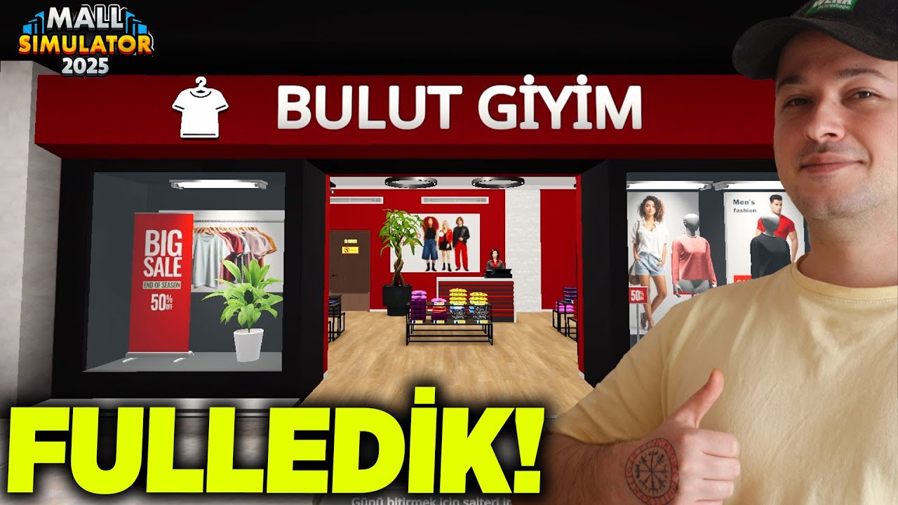 GİYİM MAĞAZASINI FULLEDİK! HER ŞEYİ ALDIK! OYUNCAK DÜKKANI AÇTIK! Mall Simulator #3