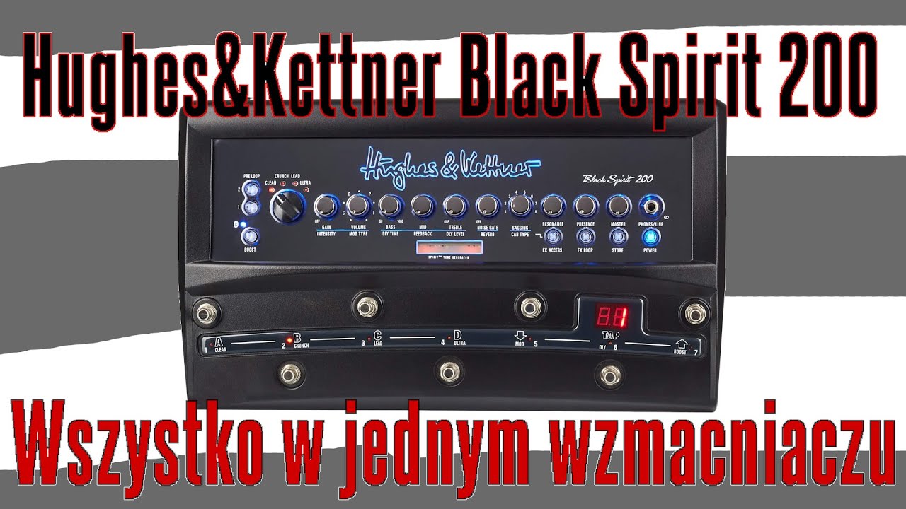 Hughes & Kettner Black Spirit 200   wszystko pod nogą   FILMIKI O GITARACH