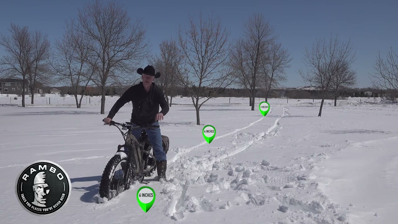 Rambo Megatron E Bike Play day In The Snow