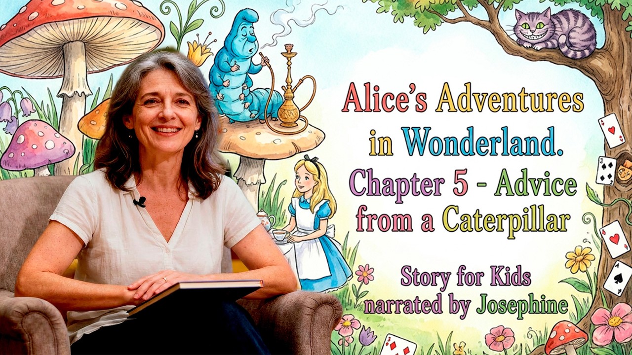 Alice in Wonderland Chapter 5 🍄 Advice from a Caterpillar | Bedtime Story & Learn English