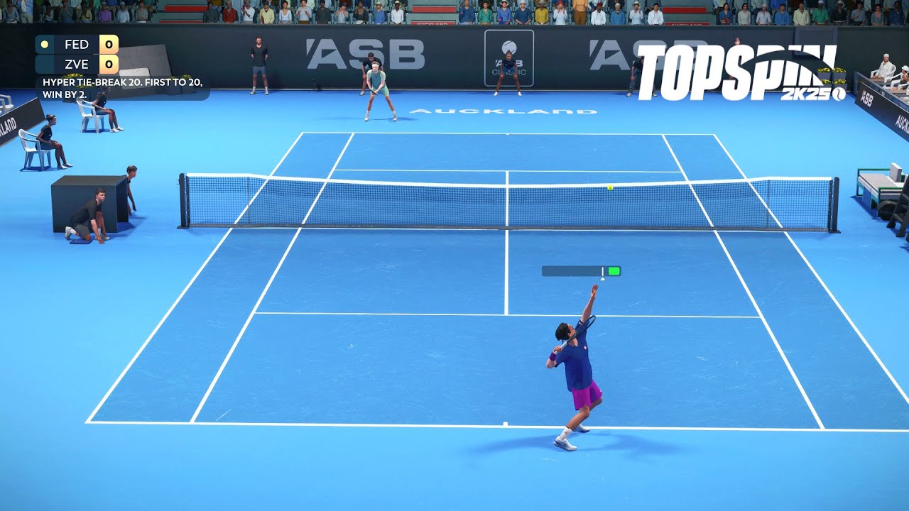 Top Spin 2K25 - Roger Federer Vs Alexander Zverev I HYPER TIE BREAK I ASB Tennis Centre (PS5)