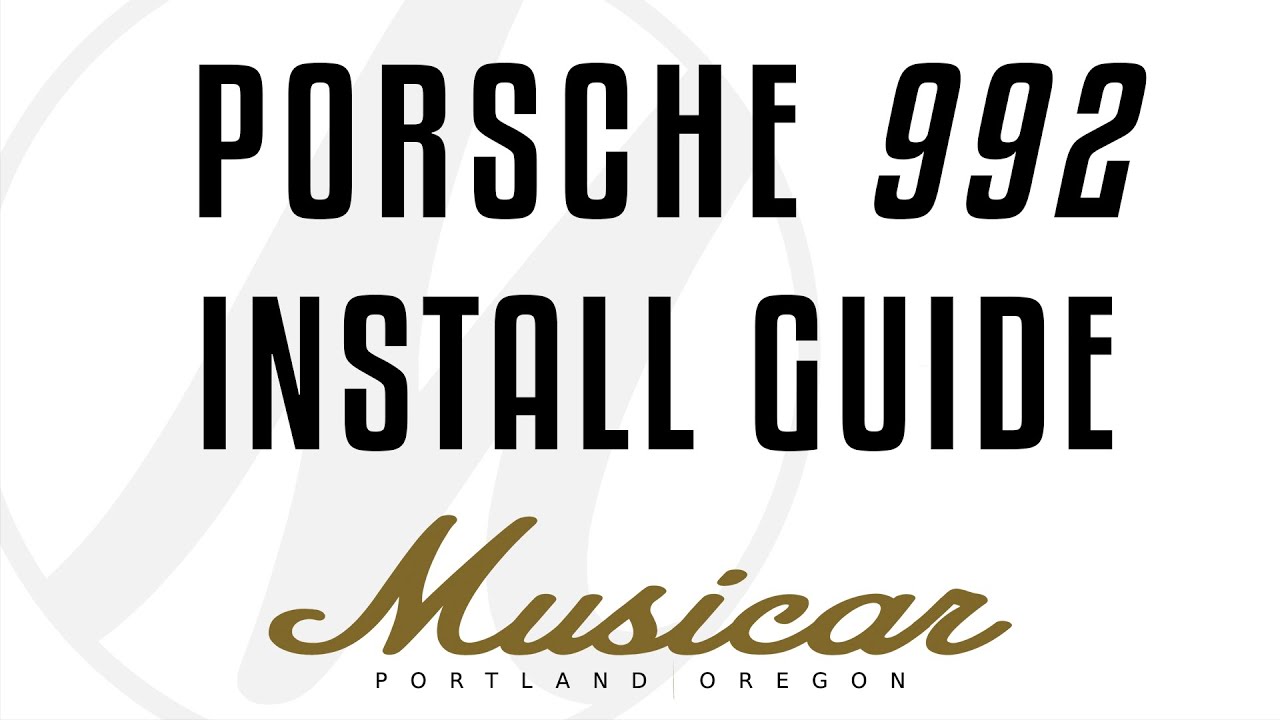 Musicar Install Guide — Porsche 992 Bose