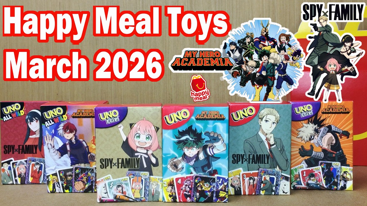 McDo March 2026 Happy Meal UNO x ANIME Unboxing