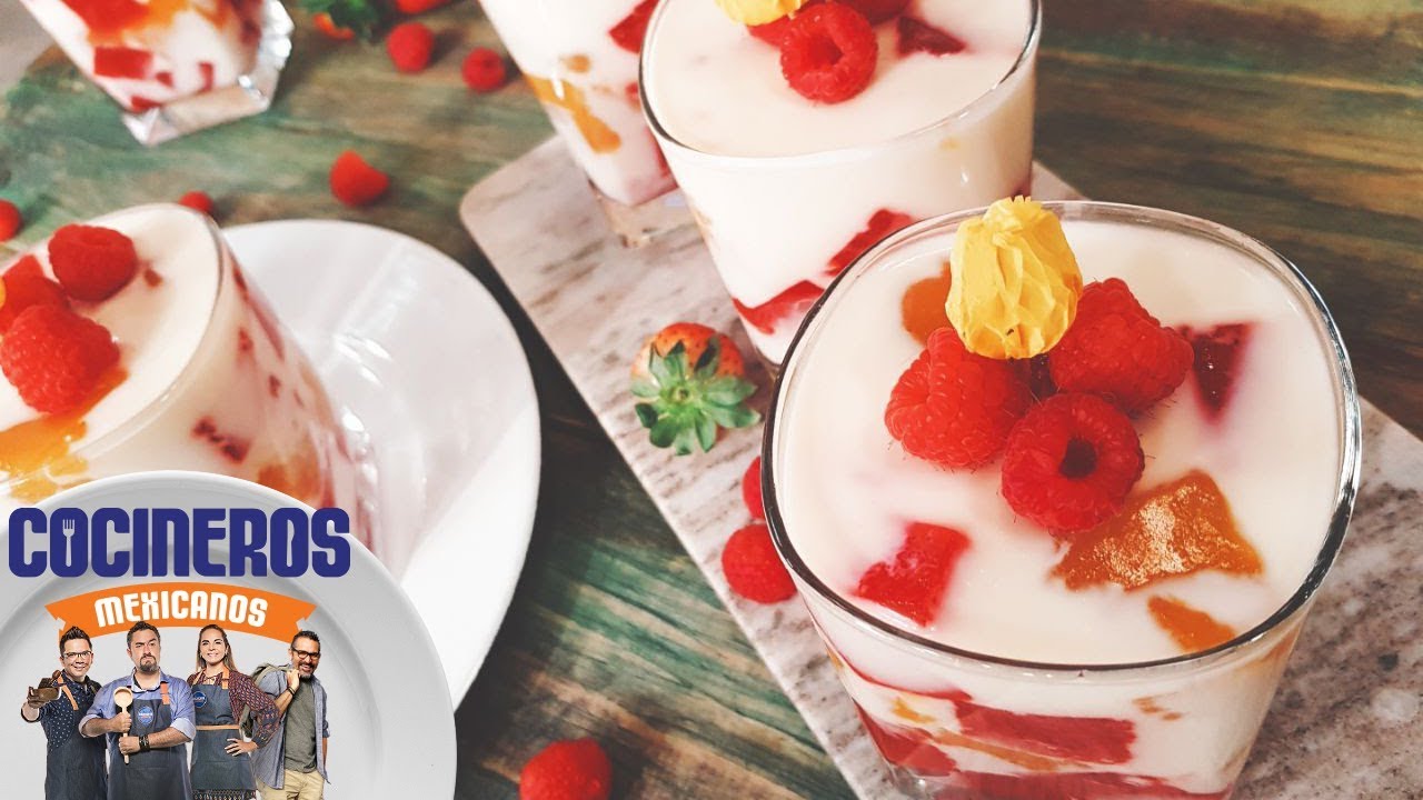 Receta: Gelatina mosaico en vaso | Cocineros Mexicanos