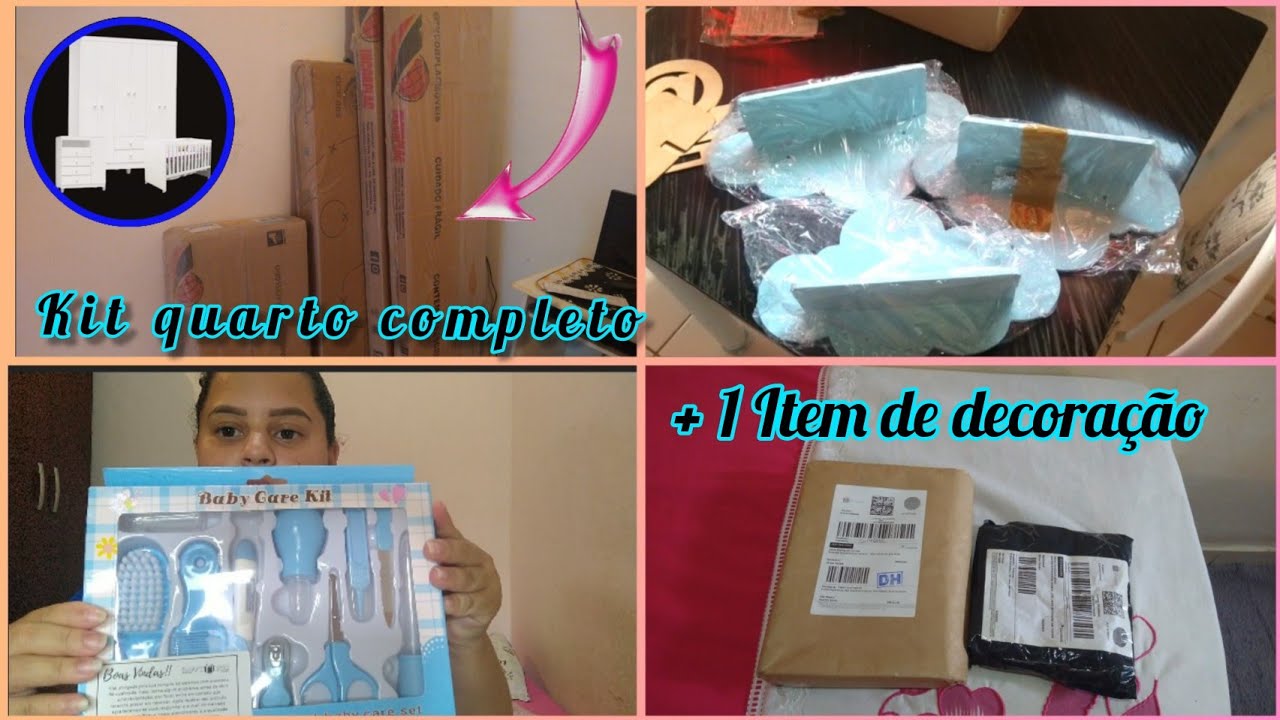 OS MÓVEIS DO QUARTINHO DO BABY CHEGARAM / RECEBIDO DA SHOPEE