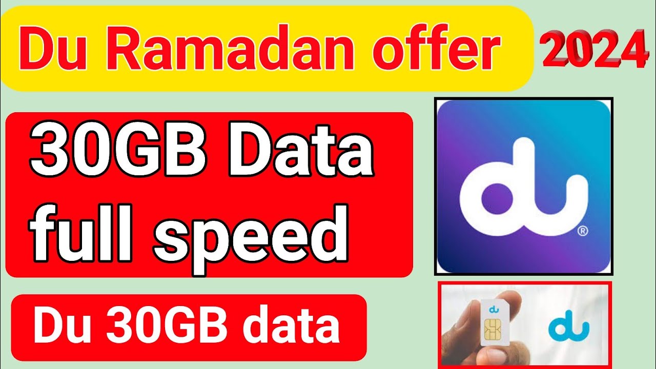 du Ramadan offer free Data? || how to activate du Ramadan offer 30GB