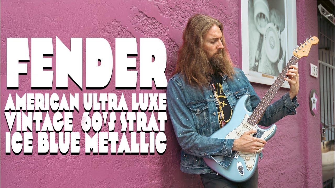 Fender American Ultra Luxe Vintage  60's Strat, Ice Blue Metallic