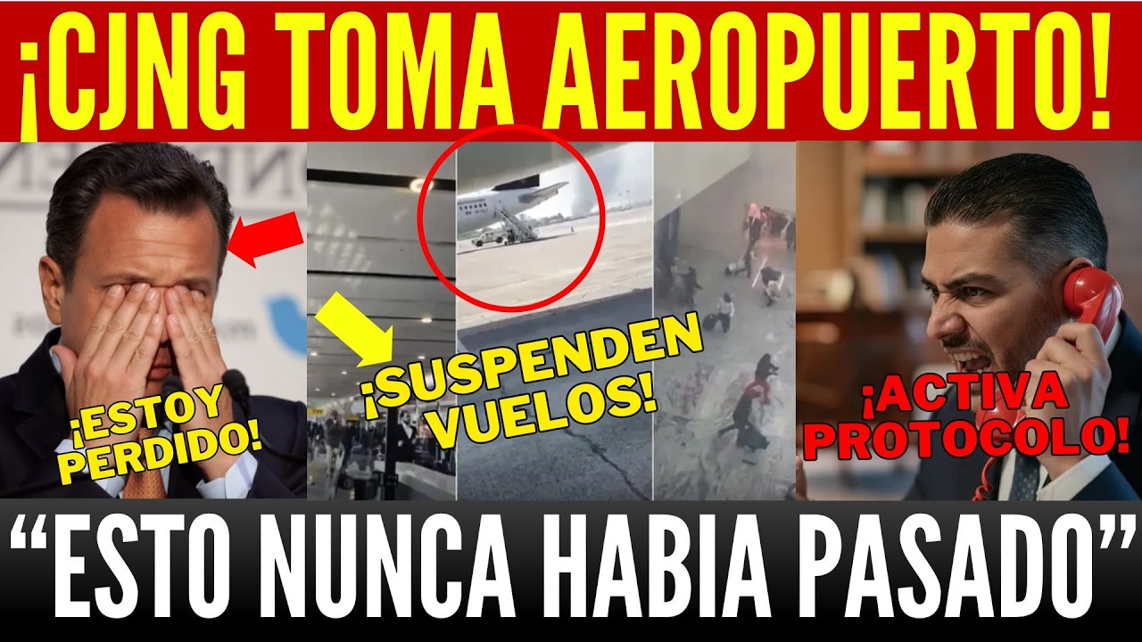 ULTIMA HORA! M3NCHITOS TOMAN AEROPUERTO DE GUADALAJARA. HARFUCH ACTIVA CODIGO ROJO, LEMUS ESCONDIDO