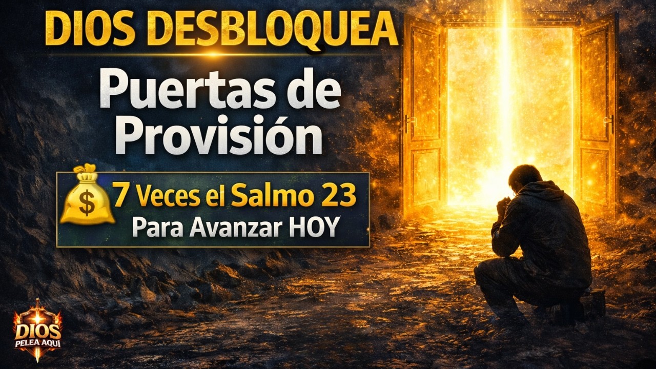 💰 Dios DESBLOQUEA Puertas de Provisión | 7 Veces el Salmo 23 Para Avanzar HOY | DIOS PELEA AQUÍ