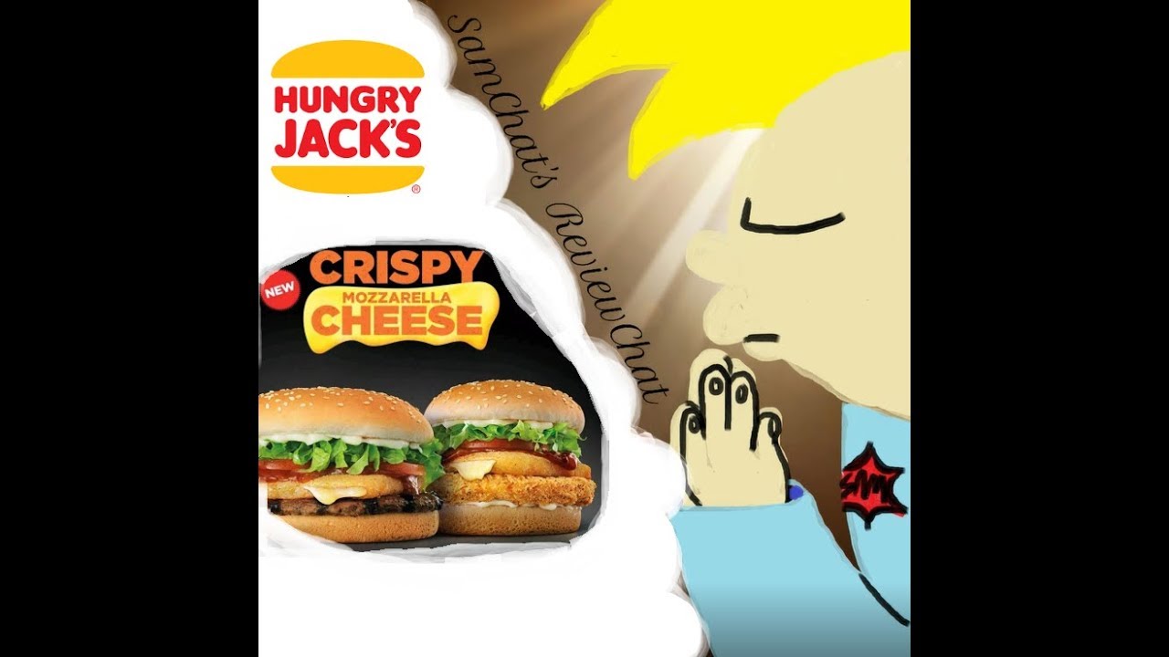 SamChat's ReviewChat - HUNGRY JACK'S CRISPY MOZZARELLA WHOPPER taster!