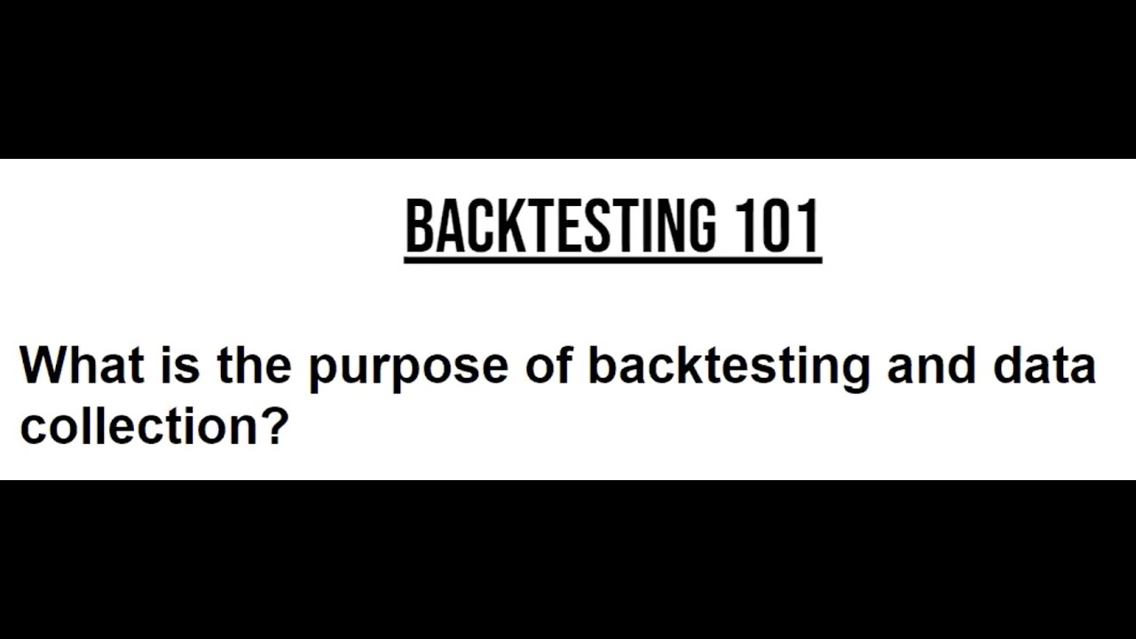 Backtesting 101 with Spikeet.com to find your EDGE!
