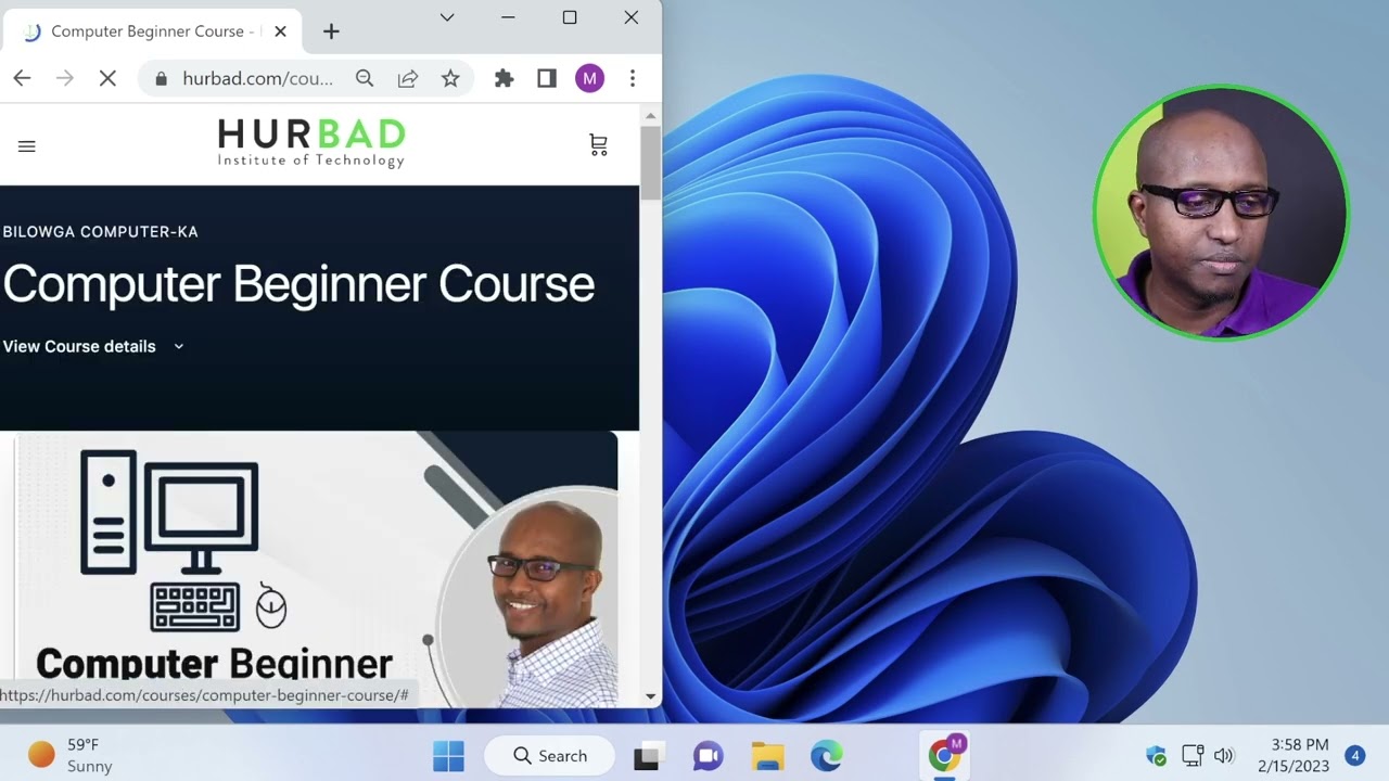 Sidee Loo Bartaa - Computer Beginner Course  - oona Iskaga Diiwan Gali