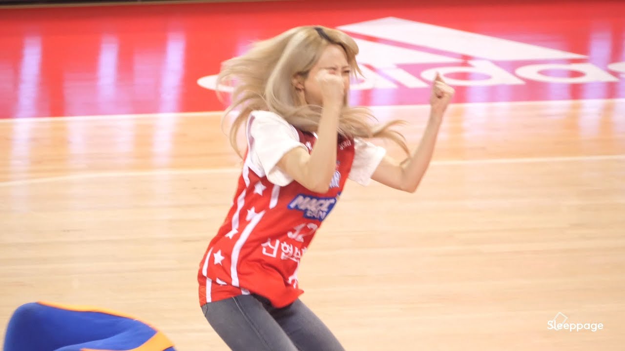 [4K] 180114 이엑스아이디 EXID  프로농구올스타전 시투 By Sleeppage