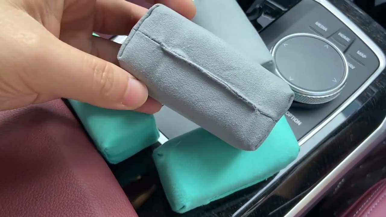 Lucullan Car Detailing Suede Sponge Applicator Use With Ceramic Coating