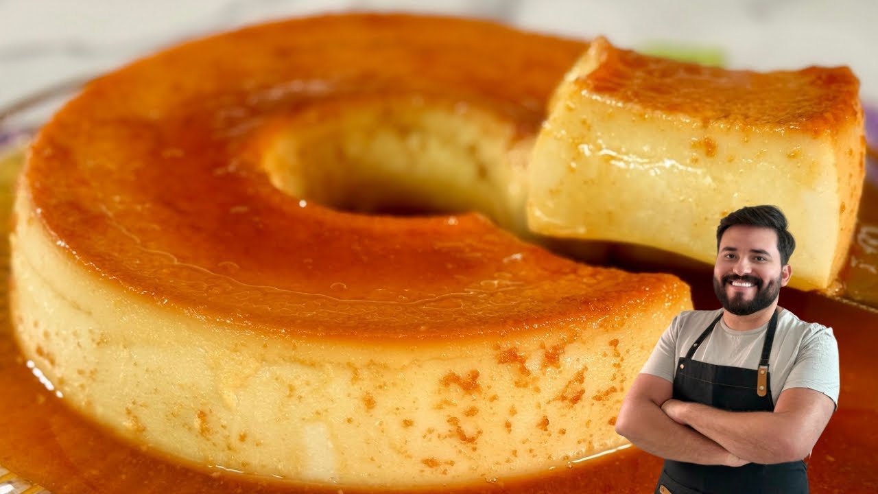 PUDIM DE PÃO DE PADARIA! SUPER CREMOSO E SEM LEITE CONDENSADO - Gabriel Freitas