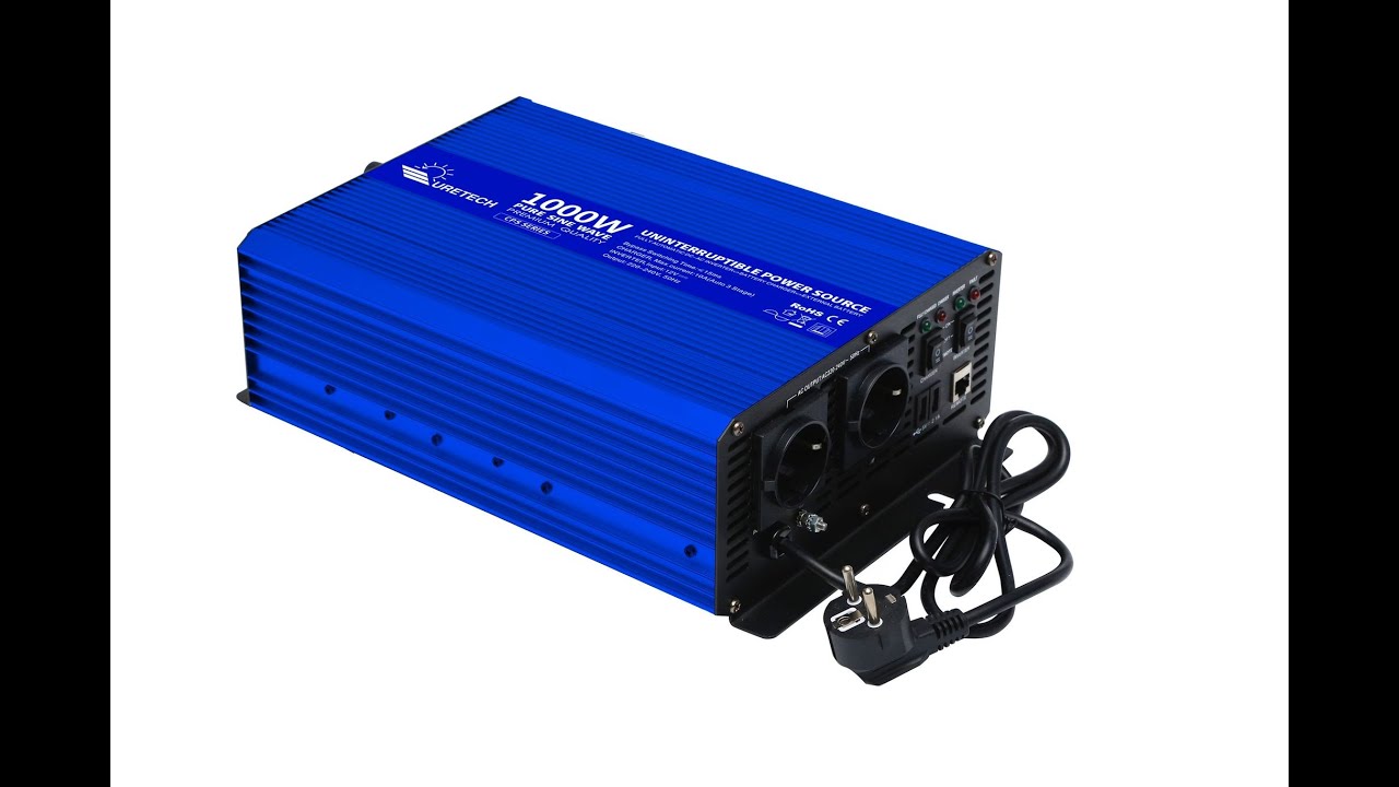 Uretech 1000 Watt 12V Tam Sinüs Akü Şarjlı Ups İnverter