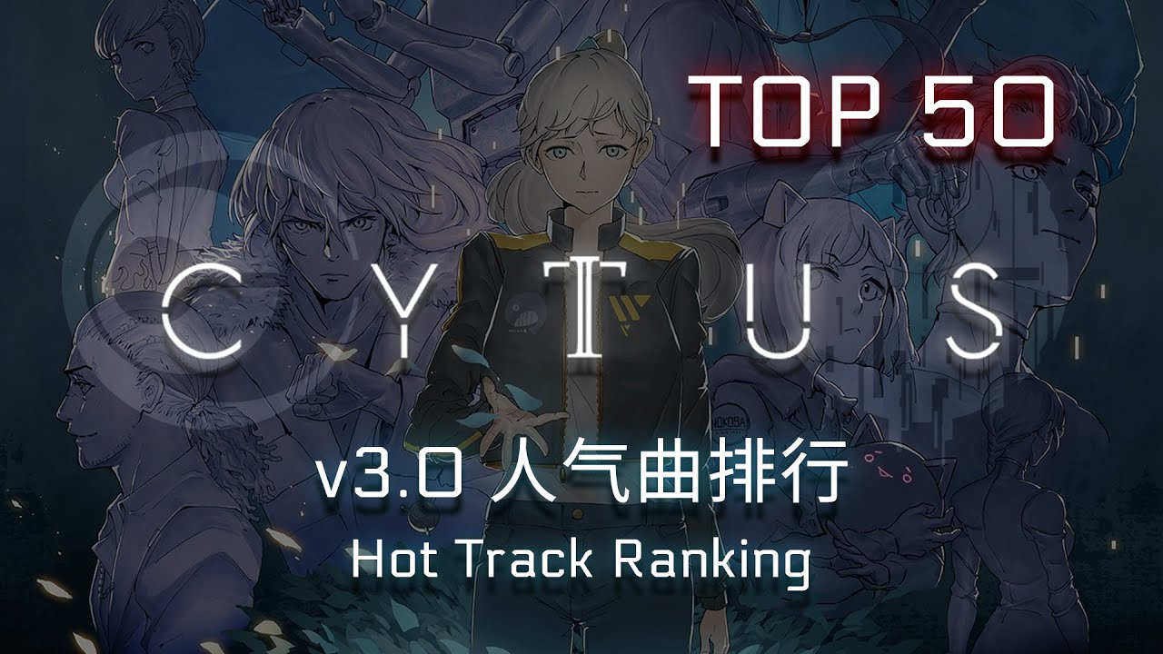 Top 50 Most Popular Songs in Cytus II 3.0
