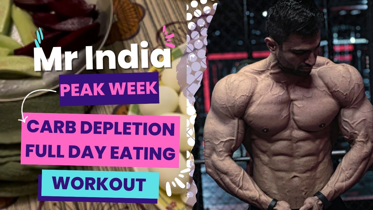 Mr. INDIA 2022 Peak Week || Carb Depletion Full Day of Eating || #bodybuilding #youtube #fitness