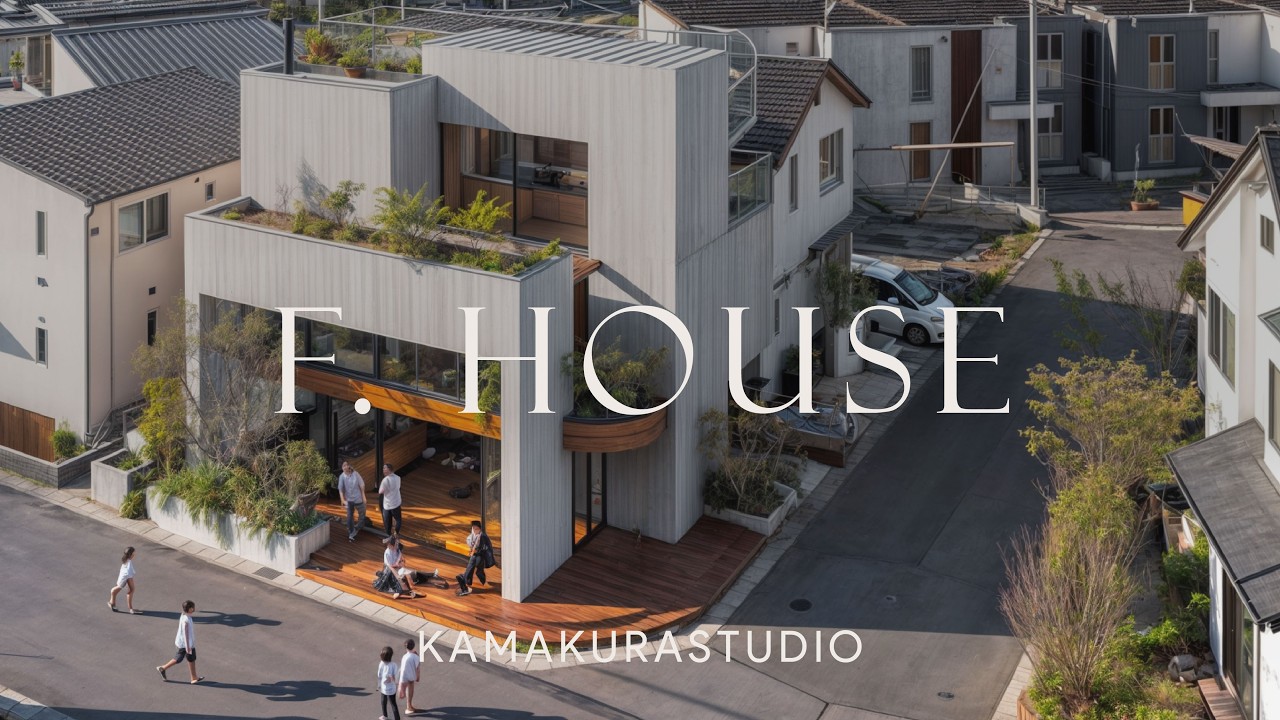This Japanese House is Rethinking Urban Living with PUBLIC Shared Spaces Inside