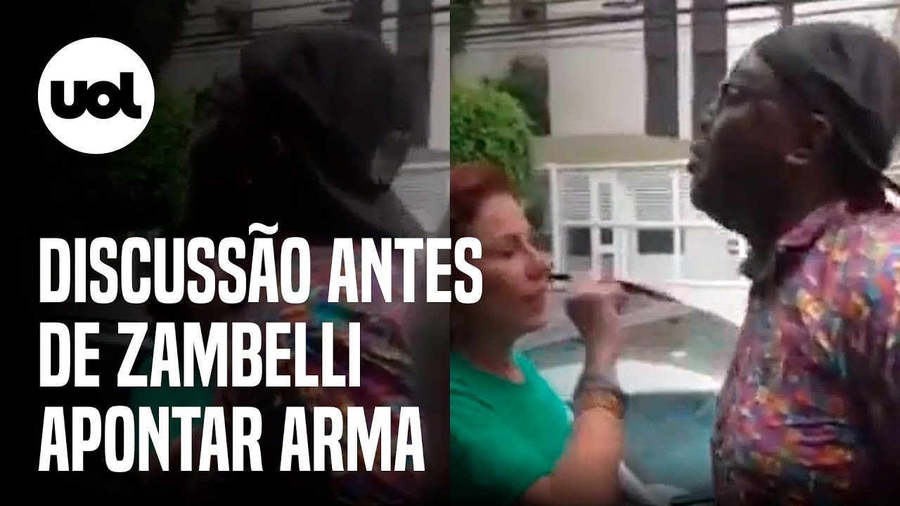 V&iacute;deos mostram discuss&atilde;o entre homem e Carla Zambelli antes da deputada sacar arma