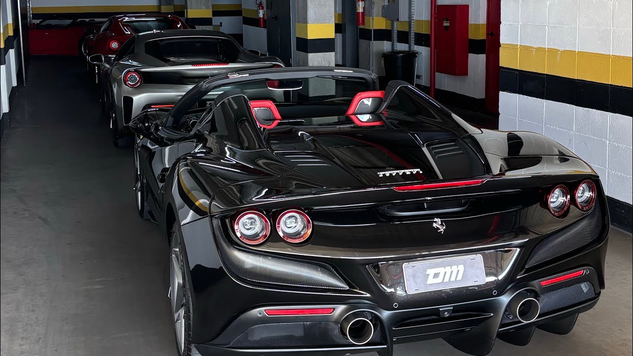 5 gerações de Ferrari, F355 Spider, F12 TDF, 488 Pista Tailor Made, F8 Spider, 296 GTB