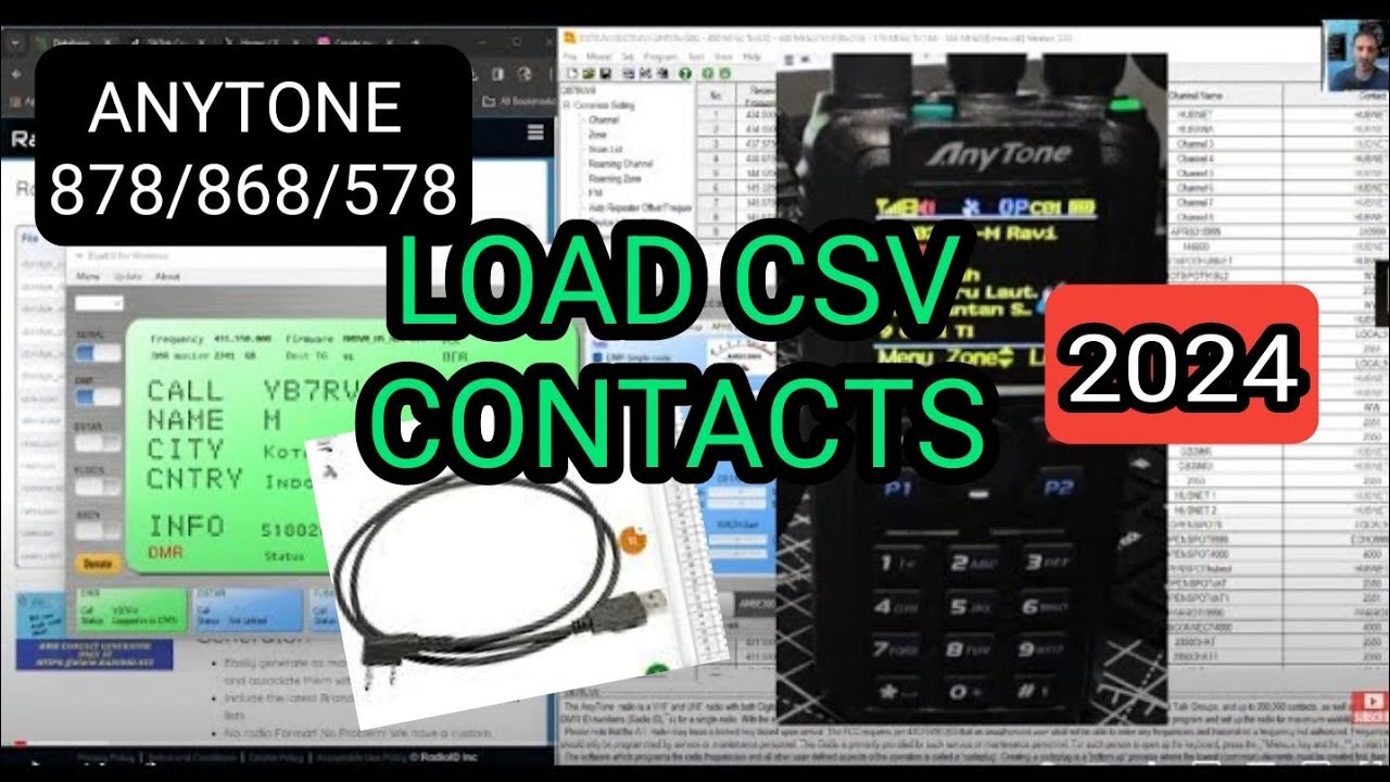 ANYTONE 878/868/578 - VIEW LIVE CONTACTS ON YOUR RADIO - 2024