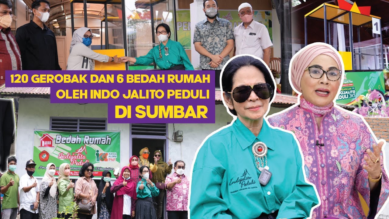Indo Jalito Peduli Bantu Masyarakat Sumbar, Sumbang 120 Gerobak dan 6 Bedah Rumah - Edriana Views