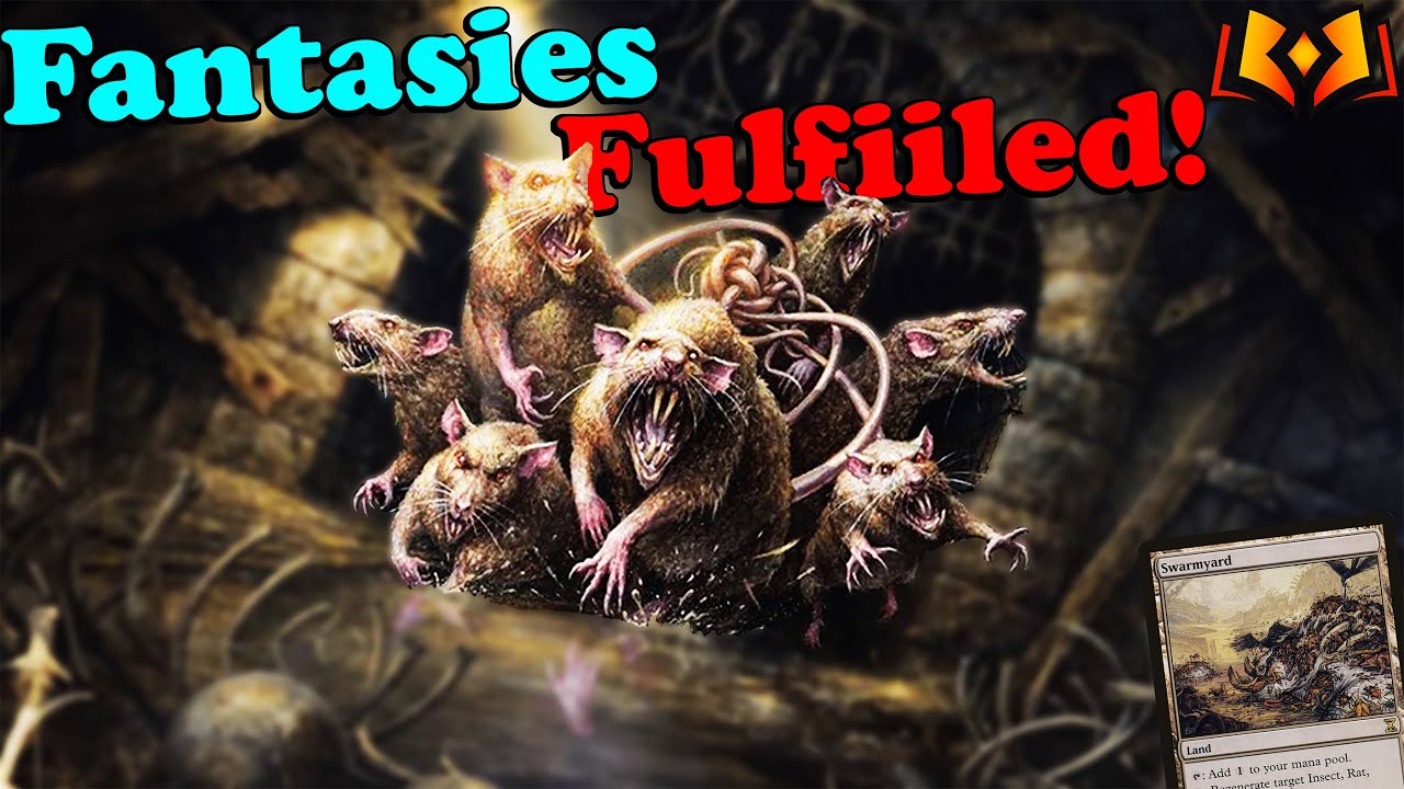 MTG Modern ▷ Swarmyard 🐀RATS🐀 Tribal Deck! ◁ w/ Tangled Colony!【WOE】