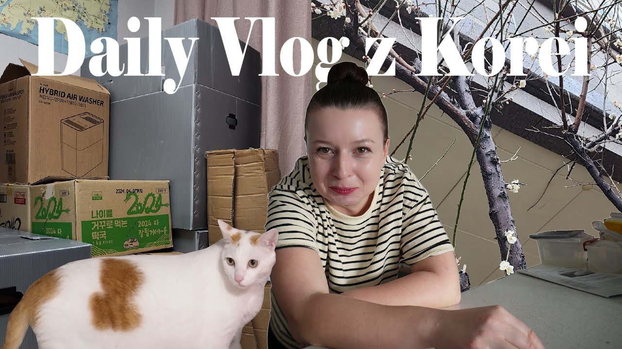 DailyVlog z Korei // Zapowiedź wiosny w Busan? Aktualizacja przeprowadzki, zaczynamy się pakować.