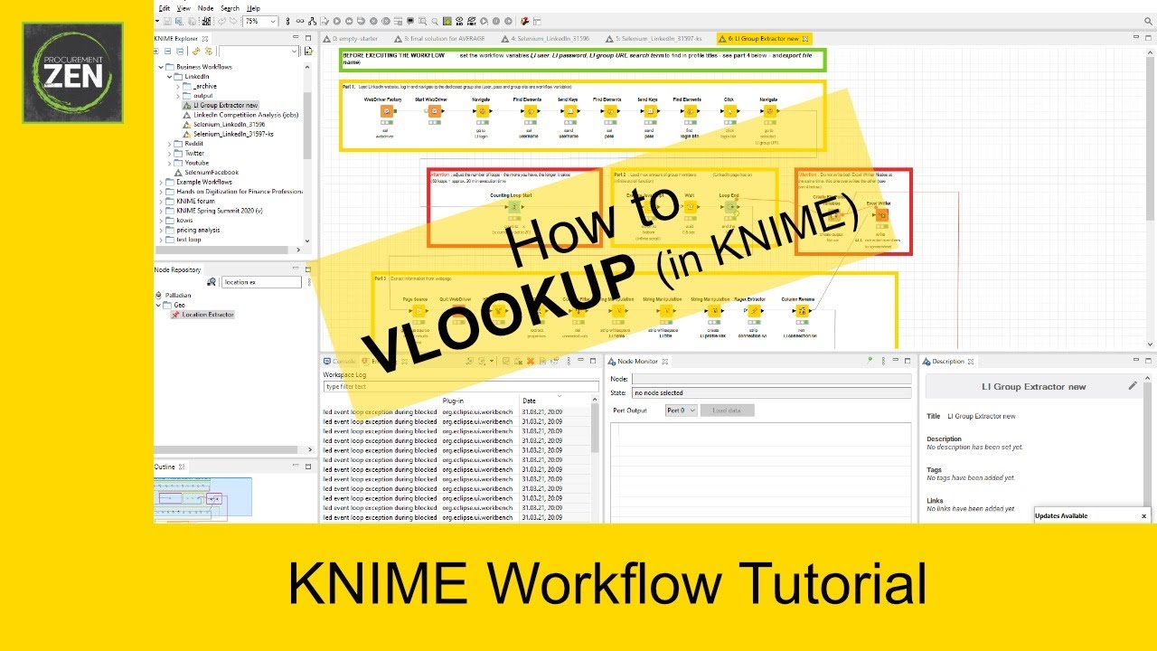 Knime Workflow Tutorial - The daily KNIME - How to VLOOKUP