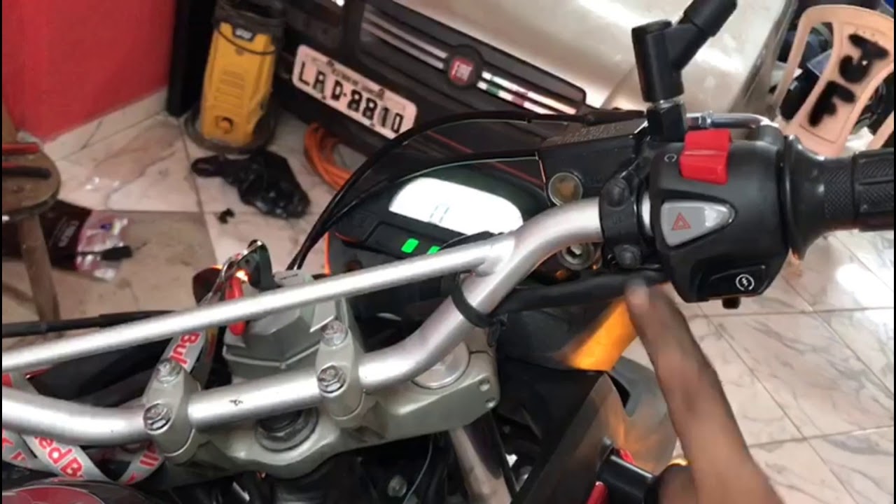 Punho De Partida Com alerta Honda Cb500 Na XRE300 2013