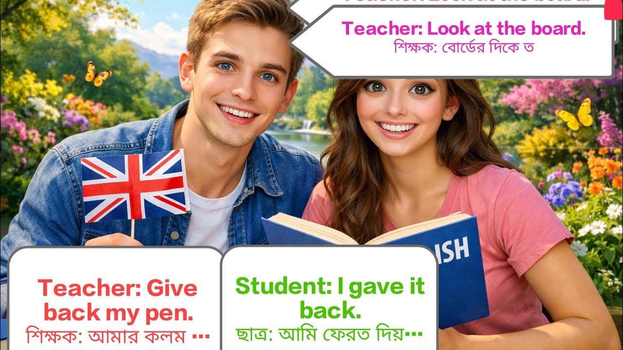 ১২০ টি দৈনন্দিন কথোপকথন Daily speaking for beginner.English to bangla conversation. TEACHER,STUDENT