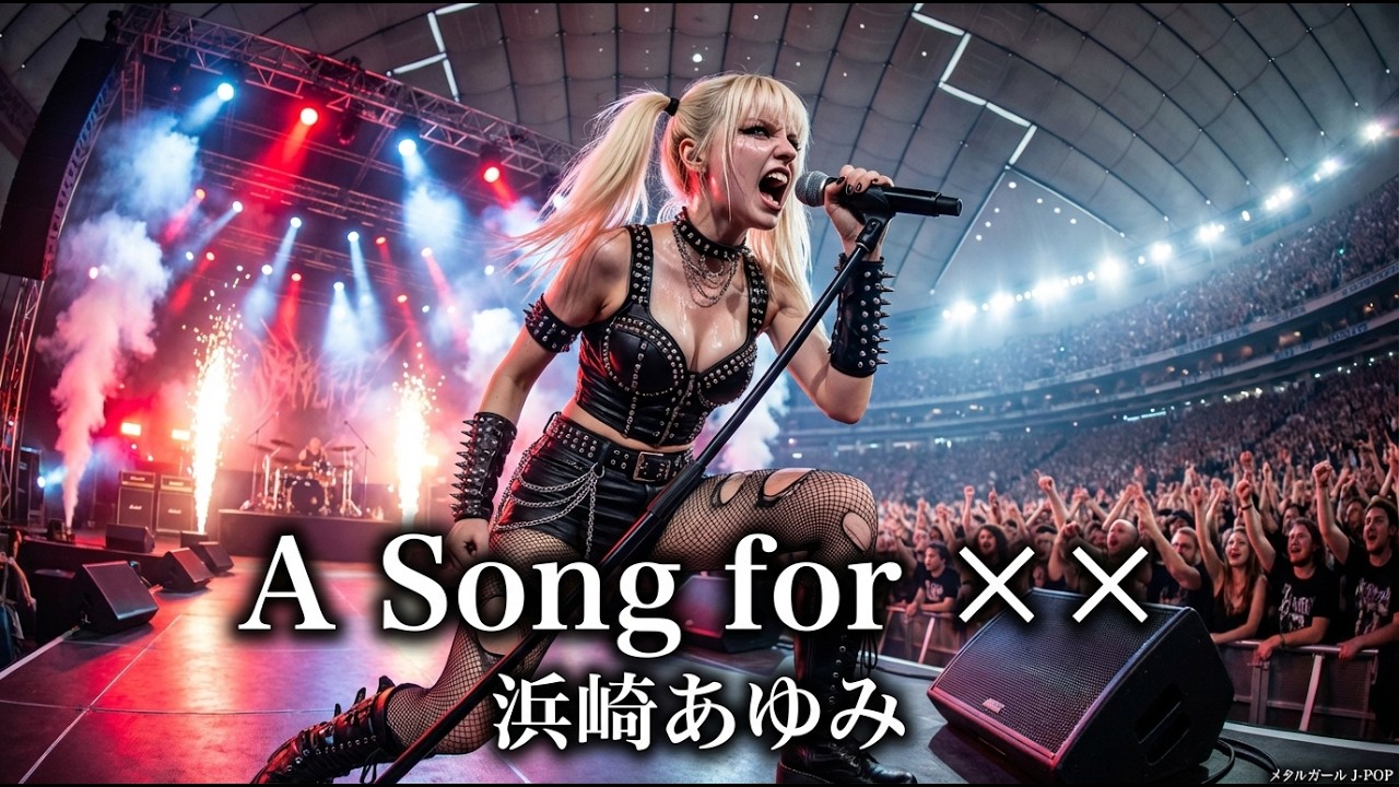 A Song for ×× - 浜崎あゆみ【海外メタルガールが歌ってみた】(J-POP AI Metal Rock Cover)