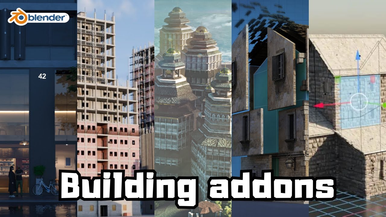 【Blender】建物の作成を効率化できるアドオン10選！