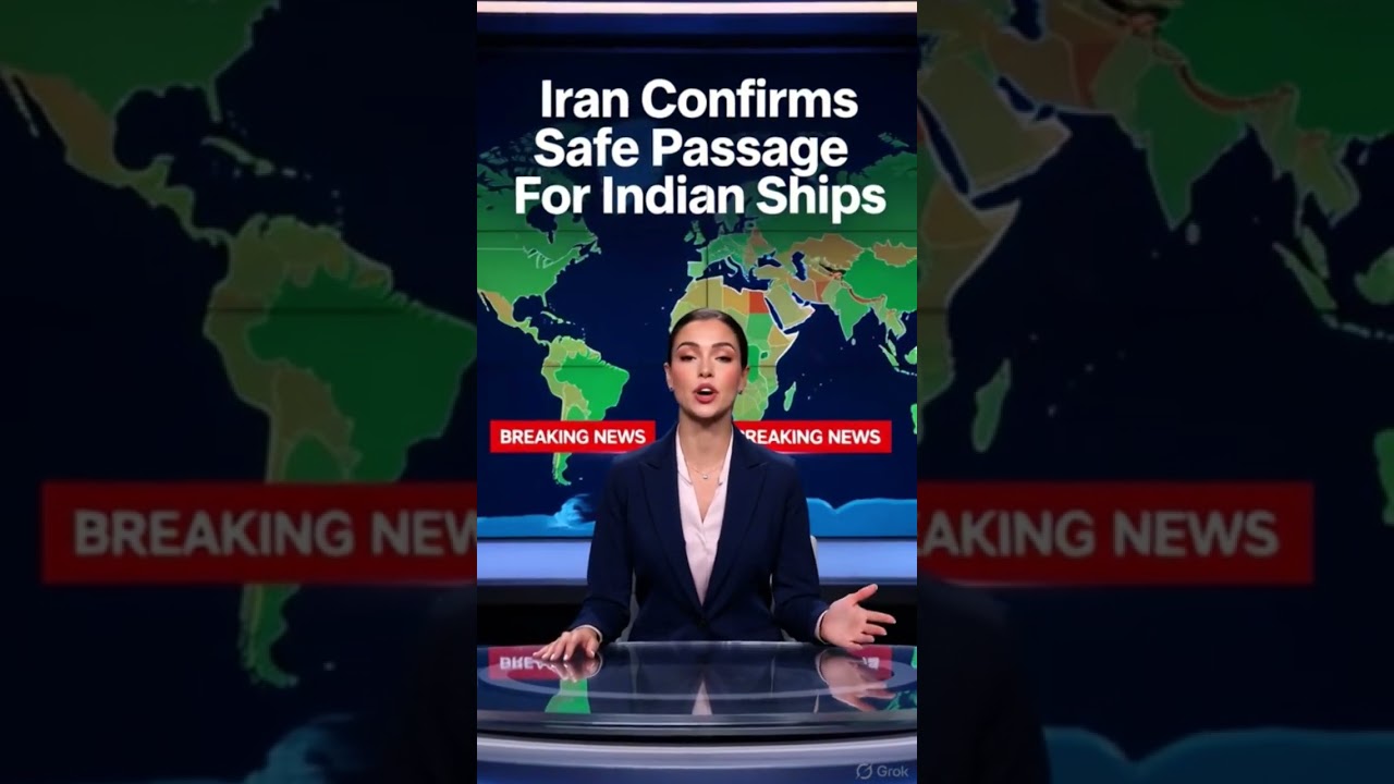 Iran assures safe passage for Indian ships in Strait of Hormuz.#breakingnews