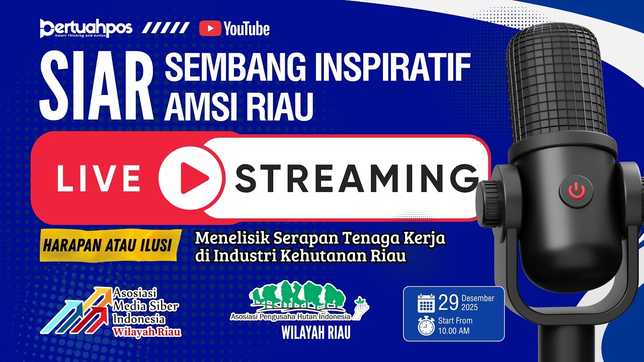 LIVE: SIAR (Sembang Inspiratif AMSI Riau) bersama APHI Riau