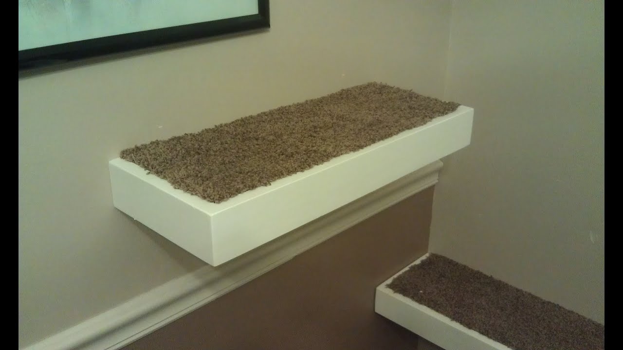 Overview of how to build a floating cat shelf