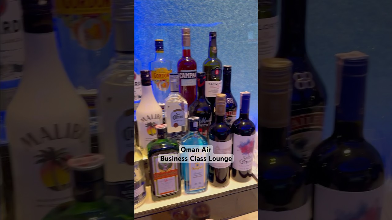 Oman Air Business Class Lounge food and drinks 2025 - Bangkok Airport