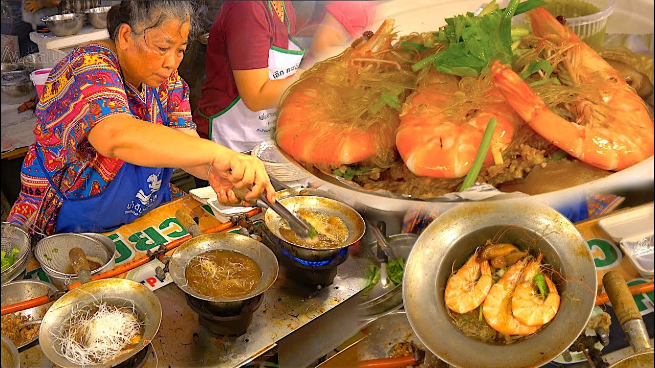 Another way to cook Casseroled King Prawns Glass Noodle | Street Food