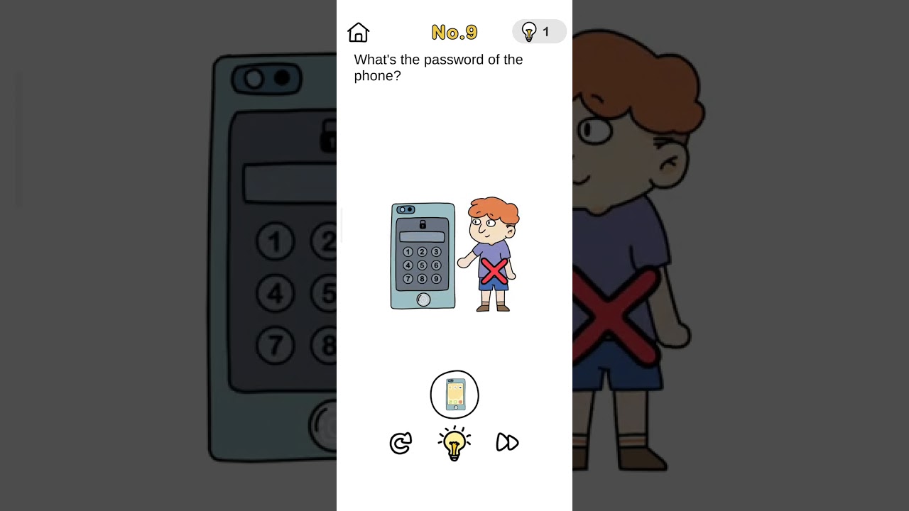What is the password of the phone? Level 9 Brain Out - Can You Pass It? I Vivek Playtime