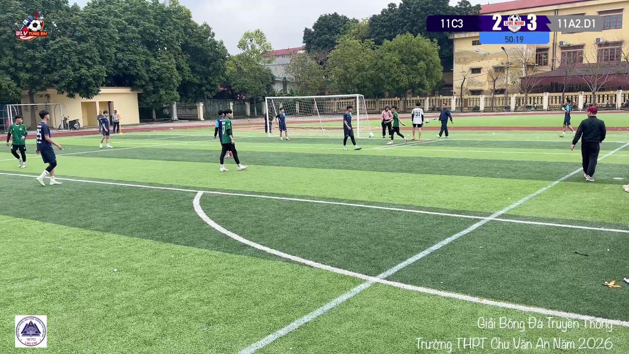 Full Time Vòng Bảng | 11C3 vs 11A2,D1 | Giải Bóng Đá truyền thống trường THPT Chu Văn An.