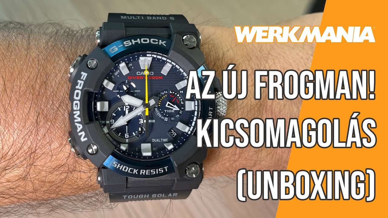 Casio G-Shock Frogman GWF-A1000C-1AER unboxing