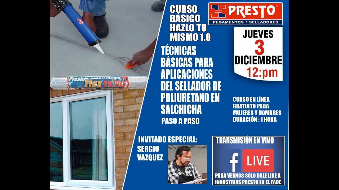 Técnica básica para aplicación del sellador de poliuretano en salchicha. Parte 1